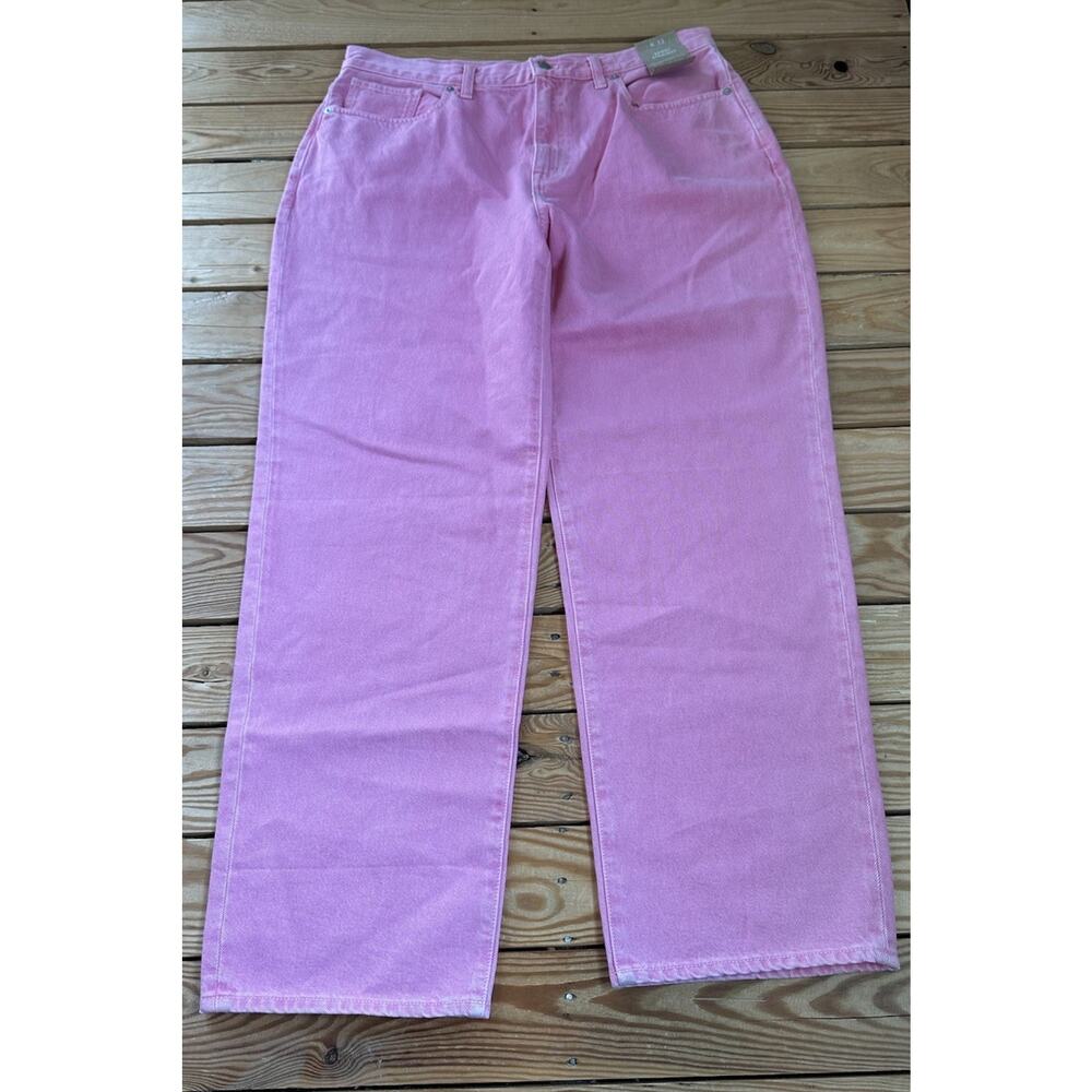 Madewell NWT Women’s Baggy Straight jeans Size 32 Pink Sf7